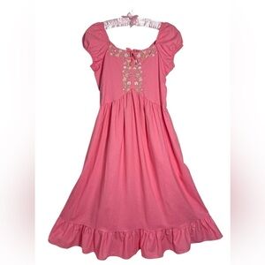 Pink Floral Embroidered beautiful dress